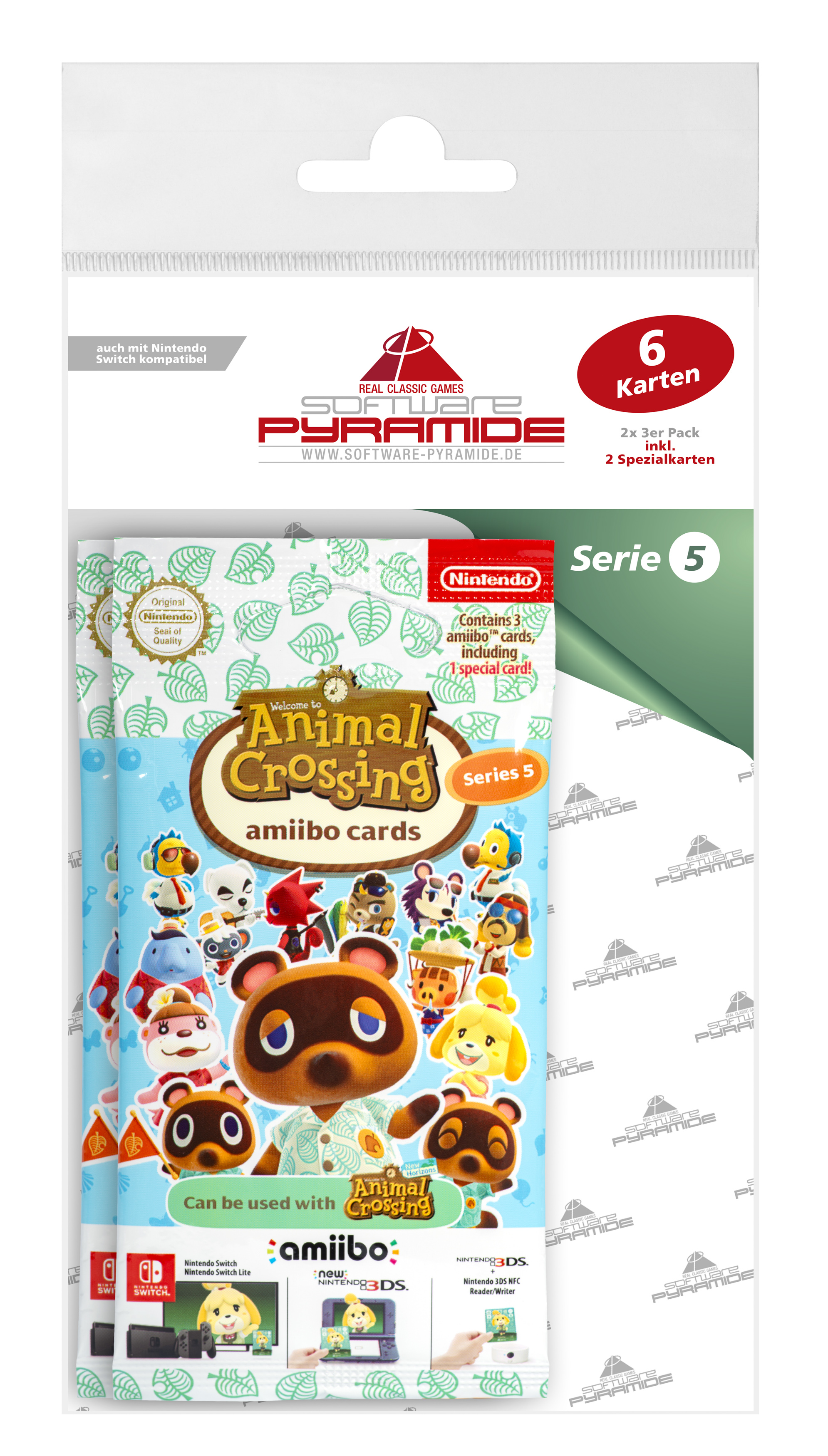 amiibo Animal Crossing - Serie 5 - 2x 3 Karten